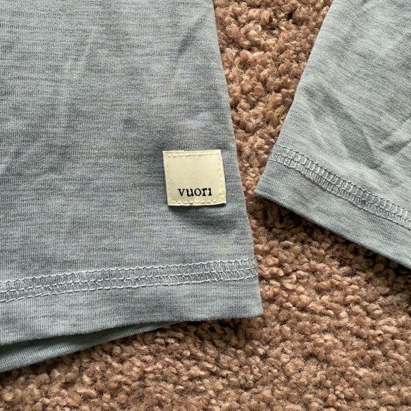 vuori long sleeve apres sport seamless long sleeve t-shirt grey small base layer - Picture 2 of 4